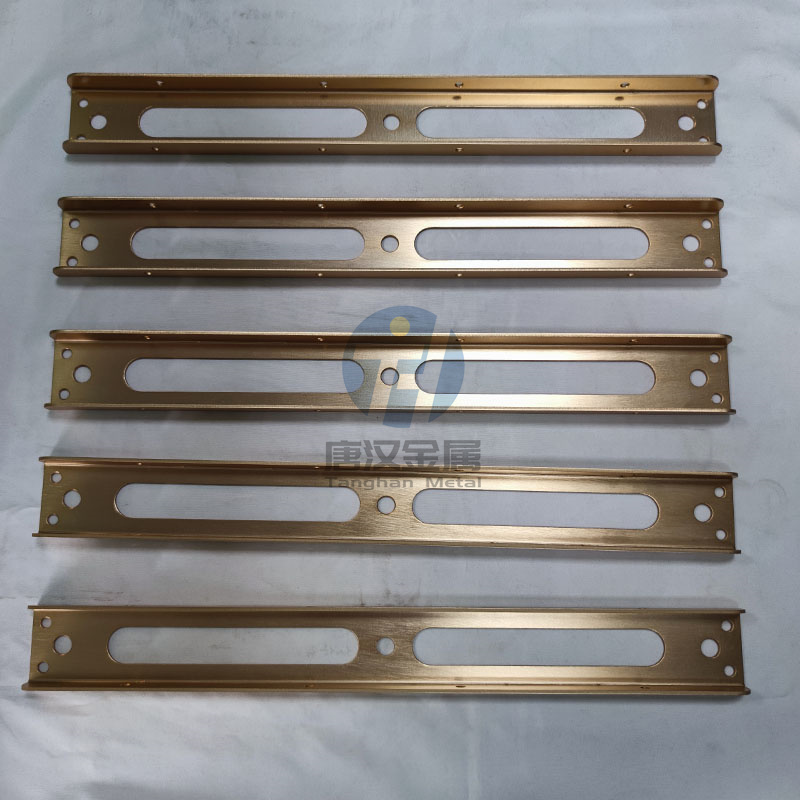 Custom Golden Powder Coating/Anodized Aluminum Laser Cutting Service Deep Drawing Processing Sheet Metal Fabrication