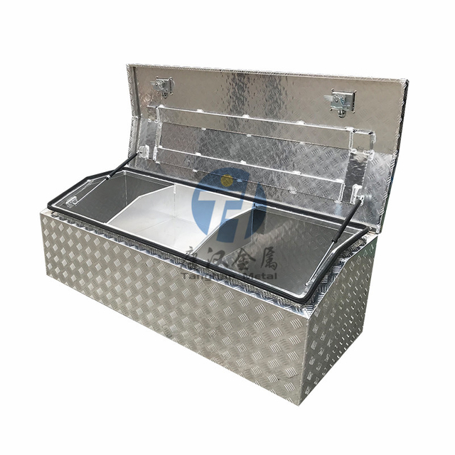 Aluminum ToolBox Top Open Tapered Lid Safety Discharge Box 