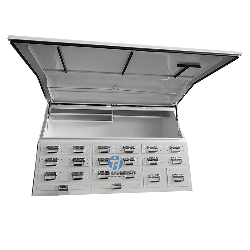 Waterproof Aluminum Tool Box With Drawers for Ute Trucks Tray And Tradesman Aluminum Side Opening Canopy