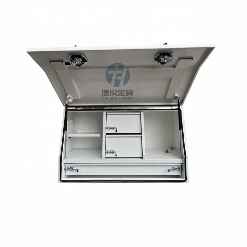 Custom 1200mm Aluminum Side Opening Full Lid Ute Storage Tool Box