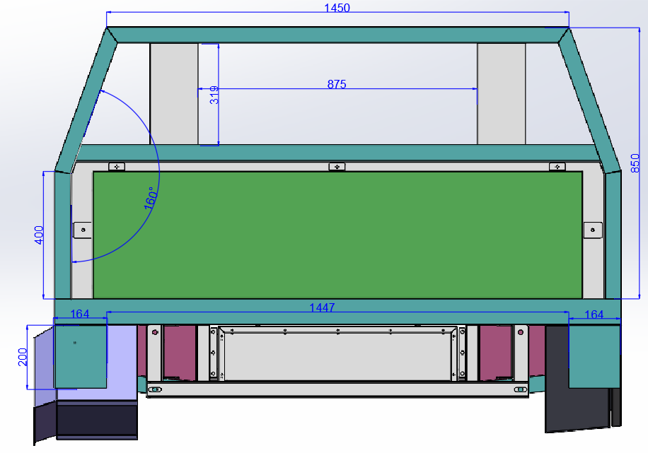 ute tray with water tank